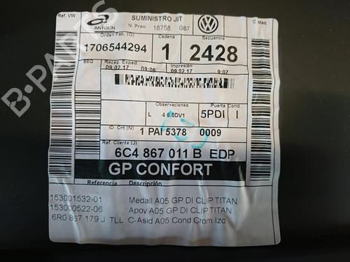 Front left panel VW POLO V (6R1, 6C1) 1.4 TDI | BP37092420C58 - Image 4