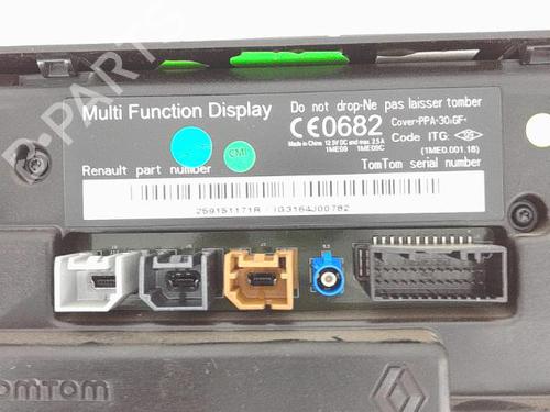 Multifunctionele display RENAULT MEGANE III Hatchback (BZ0/1_, B3_) 1.2 TCe (BZ2B, BZ11) | BP25362386C48 