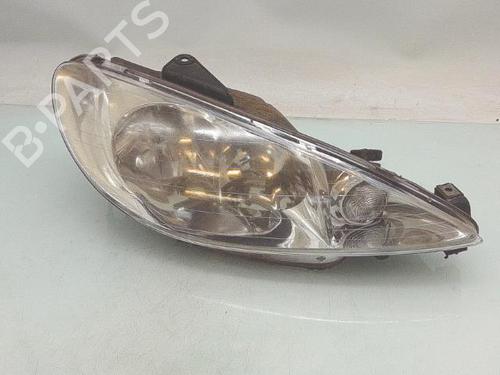 Used Right headlight Right headlight PEUGEOT 206 Hatchback (2A/C) [1998-2012] 33990973 33990973