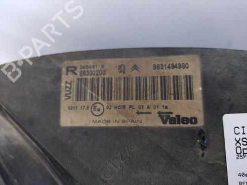 Right headlight CITROËN XSARA PICASSO (N68) 2.0 HDi | BP25366343C29 