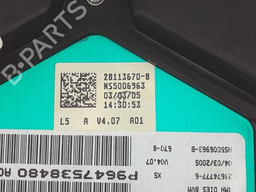 Instrument cluster PEUGEOT 307 (3A/C) 1.6 HDi 110 | BP28429214C47