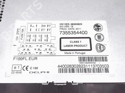 Radio FIAT PUNTO EVO (199_) 1.3 D Multijet (199AXC1A, 199BXC1A, 199AXT1A, 199BXT1A) | BP25363386E6 