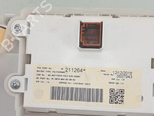 Instrument cluster PEUGEOT 208 I (CA_, CC_) 1.2 THP 110 | BP29571298C47