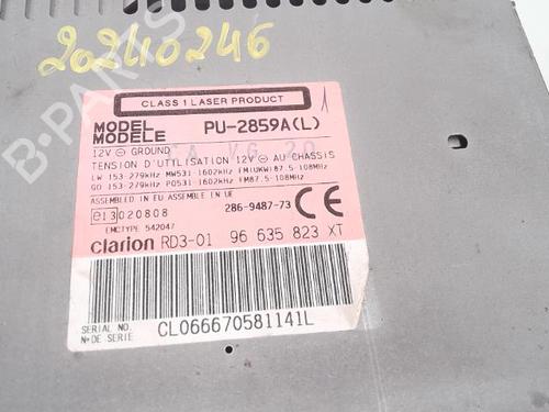 Bilradio PEUGEOT 206 Hatchback (2A/C) 1.4 HDi eco 70 | BP25350041E6 