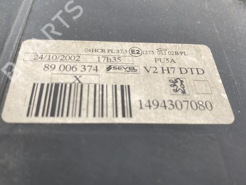 Right headlight PEUGEOT 807 (EB_) 2.2 HDi | BP25363755C29 
