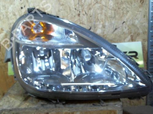 Used Right headlight MERCEDES-BENZ A-CLASS (W168) A 170 CDI (168.009, 168.109) (95 hp) 25365690