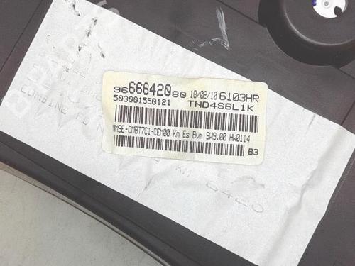 Used Instrument cluster Instrument cluster PEUGEOT 308 I (4A_, 4C_) 1.4 16V (95 hp) 33724700 33724700