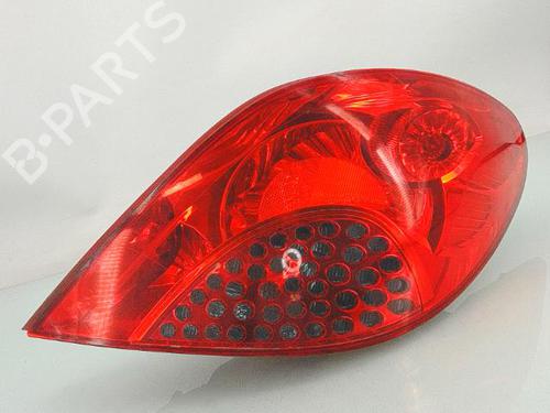 Used Right taillight PEUGEOT 207 (WA_, WC_) 1.4 16V (88 hp) 29221382