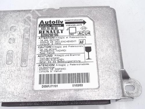 ECU airbags RENAULT SCÉNIC II (JM0/1_) 1.9 dCi (JM0G, JM12, JM1G, JM2C) | BP25363713M53 