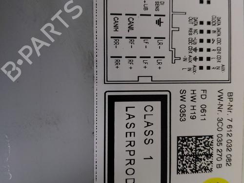 Radio VW GOLF VI (5K1) 1.6 TDI | BP29343489E6 