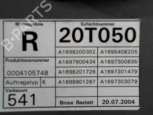 Rear right window mechanism MERCEDES-BENZ A-CLASS (W169) A 200 (169.033, 169.333) | BP24754925C25 