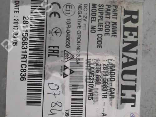 Used Radio Radio RENAULT CLIO IV (BH_) 1.5 dCi 75 (75 hp) 24741337 24741337