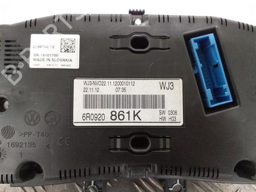 Instrument cluster VW POLO V (6R1, 6C1) 1.6 TDI | BP24747529C47 
