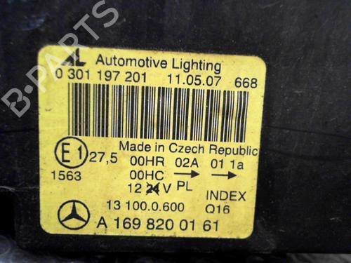 Used Left headlight MERCEDES-BENZ A-CLASS (W169) A 180 CDI (169.007, 169.307) (109 hp) 24754722