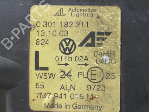 Used Left headlight Left headlight SEAT ALHAMBRA (7V8, 7V9) 1.9 TDI (131 hp) 24766143 24766143