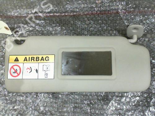 Used Right sun visor RENAULT TWINGO II (CN0_) 1.2 16V (CN04, CN0B) (75 hp) 30125985