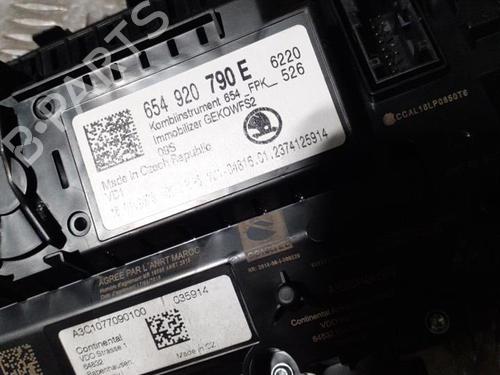 Used Instrument cluster SKODA SCALA (NW1) 1.0 TSI (110 hp) 24756283