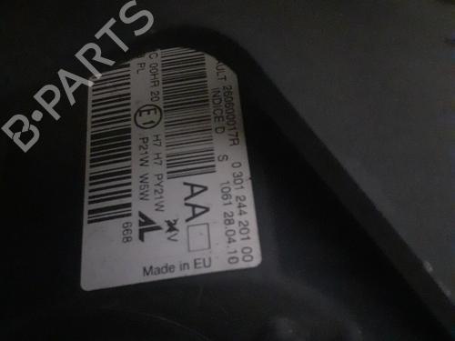 Left headlight RENAULT MEGANE III Grandtour (KZ0/1) 1.5 dCi (KZ0C, KZ1A) | BP25125101C28 