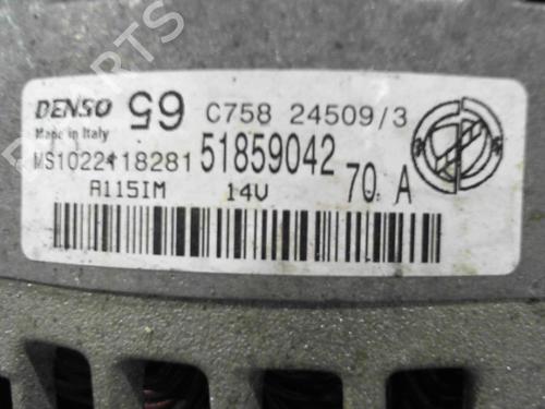 Used Alternator Alternator FIAT PANDA (169_) 1.1 (169.AXA1A) (54 hp) 24754922 24754922