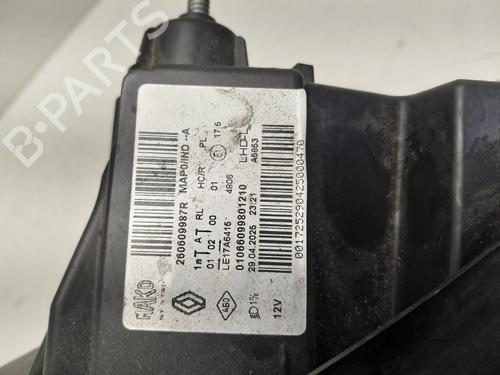 Used Left headlight Left headlight RENAULT CLIO V (B7_) 1.0 TCe 90 (B7MT) (91 hp) 40252970 40252970