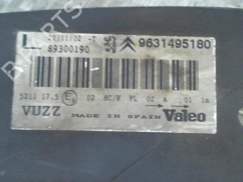 Left headlight CITROËN XSARA PICASSO (N68) 2.0 HDi | BP24759639C28 