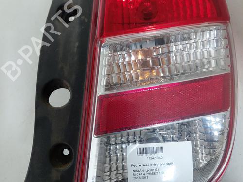Used Right taillight NISSAN MICRA IV (K13K, K13KK) 1.2 (80 hp) 29197376