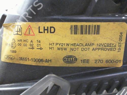 Used Left headlight Left headlight FORD FOCUS C-MAX (DM2) 1.6 TDCi (109 hp) 24743124 24743124