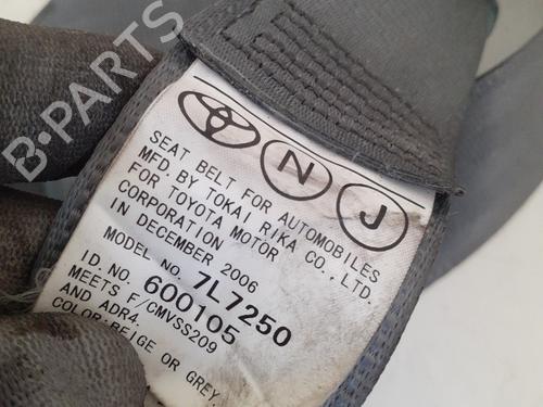 Used Rear left seatbelt Rear left seatbelt TOYOTA PRIUS Liftback (_W2_) 1.5 Hybrid (NHW20_, NHW20R) (112 hp) 27697152 27697152
