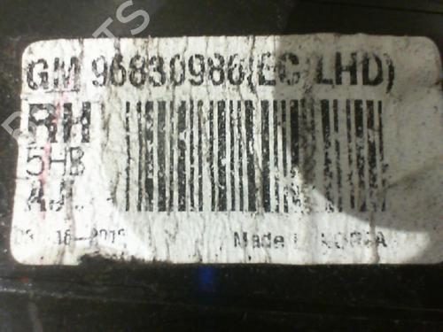 Used Right taillight CHEVROLET AVEO Hatchback (T300) 1.3 D (75 hp) 24745956