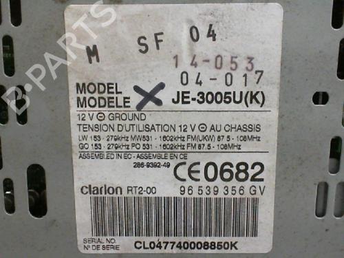 Radio PEUGEOT 607 (9D, 9U) 2.2 HDi | BP24762710E6 