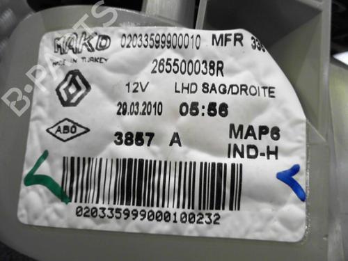 Right tailgate light RENAULT FLUENCE (L3_) 1.5 dCi (L30A) | BP31200369C80