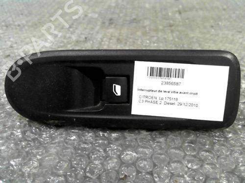 Used Right front window switch CITROËN C3 II (SC_) 1.4 HDi 70 (SC8HZC, SC8HR0, SC8HP4) (68 hp) 24762808