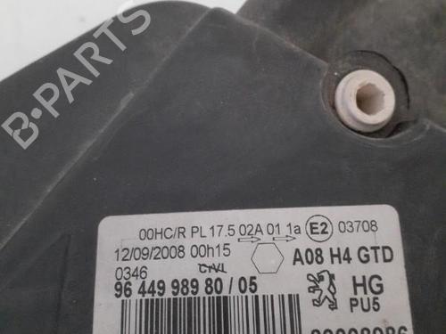 Used Left headlight PEUGEOT 1007 (KM_) 1.6 HDi (109 hp) 24761096