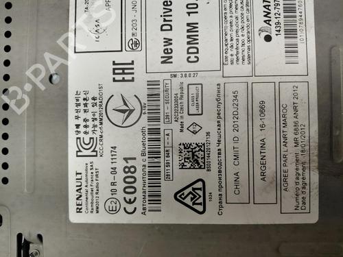 Used Radio Radio RENAULT MEGANE III Grandtour (KZ0/1) 1.2 TCe (KZ2B, KZ11) (116 hp) 40123088 40123088
