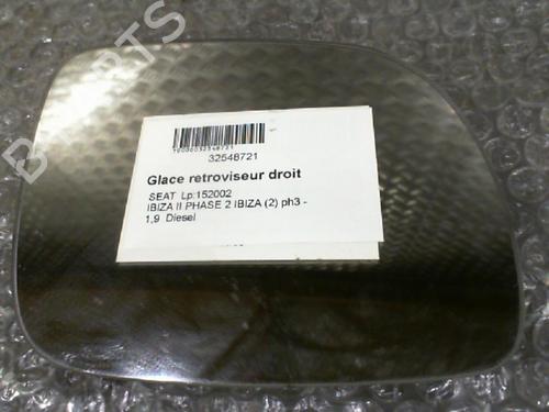 Used Right mirror glass SEAT CORDOBA Vario (6K5) [1996-2002]  24766417