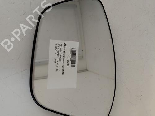 Used Left mirror glass PEUGEOT 208 I (CA_, CC_) 1.6 HDi (92 hp) 28694791
