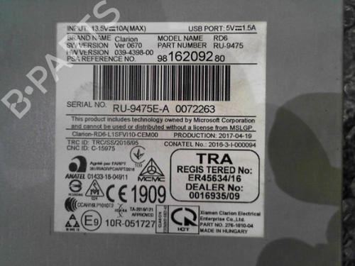 Radio CITROËN C3 III (SX) 1.2 THP 110 (SXHNPS, SXHNZT, SXHNZ6) | BP24745330E6 - Image 4