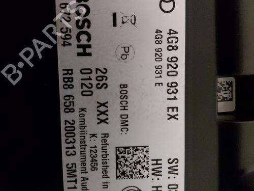 Compteur de vitesse AUDI A6 C7 (4G2, 4GC) 3.0 TDI | BP30696311C47