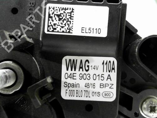 Alternator VW POLO V (6R1, 6C1) 1.2 TSI 16V | BP24752846M7 