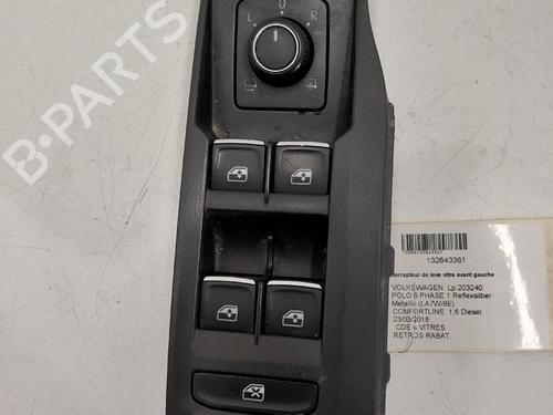 Left front window switch VW POLO VI (AW1, BZ1, AE1) 1.6 TDI | BP39178839I27 - Image 2