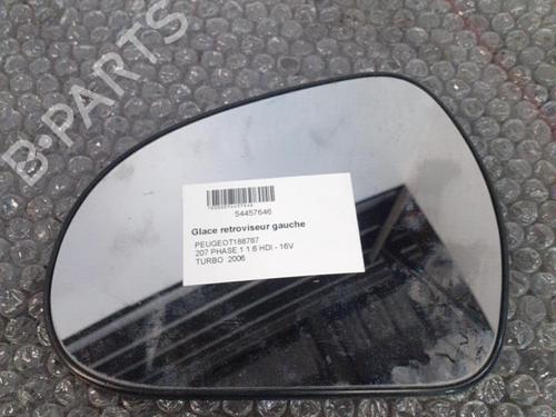 Left mirror glass PEUGEOT 207 (WA_, WC_) 1.6 HDi | BP24760480C148 