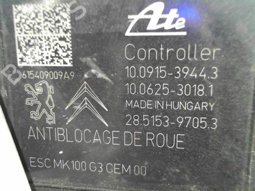 Used ABS pump CITROËN C3 II (SC_) 1.4 HDi 70 (SC8HZC, SC8HR0, SC8HP4) (68 hp) 24754974