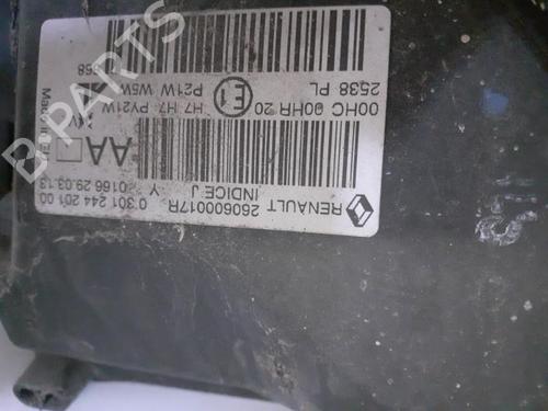 Left headlight RENAULT MEGANE III Grandtour (KZ0/1) 1.5 dCi (KZ09, KZ0D, KZ1G, KZ29, KZ14, KZ1W, KZ10, KZ1F,... | BP24761428C28 