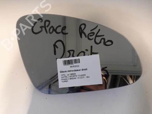 Used Right mirror glass Right mirror glass 24741775 24741775