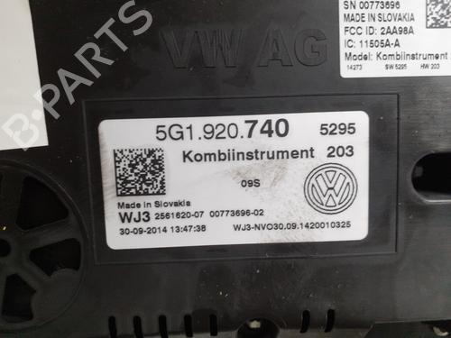Instrument cluster VW GOLF VII (5G1, BQ1, BE1, BE2) 1.2 TSI | BP28207485C47 