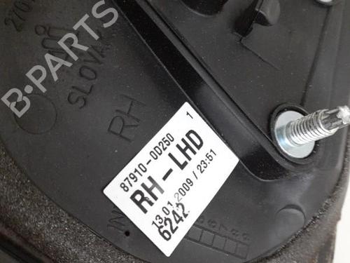 Used Right mirror TOYOTA YARIS (_P9_) 1.0 VVT-i (KSP90_, KSP90R) (69 hp) 24741708