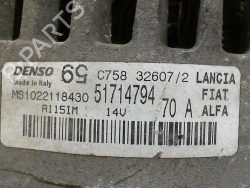 Used Alternator FIAT PUNTO (188_) 1.2 60 (188.030, .050, .130, .150, .230, .250) (60 hp) 24755561