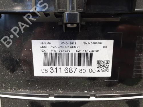 Used Instrument cluster Instrument cluster CITROËN JUMPY III Van (V_) 1.6 BlueHDi 95 (95 hp) 24751546 24751546