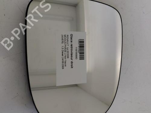 Used Right mirror glass RENAULT MODUS / GRAND MODUS (F/JP0_) 1.5 dCi 75 (75 hp) 31281379