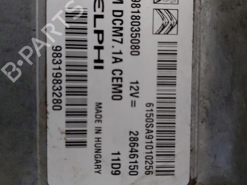 Used Engine control unit (ECU) Engine control unit (ECU) CITROËN JUMPY III Van (V_) 2.0 BlueHDi 120 (122 hp) 33238213 33238213
